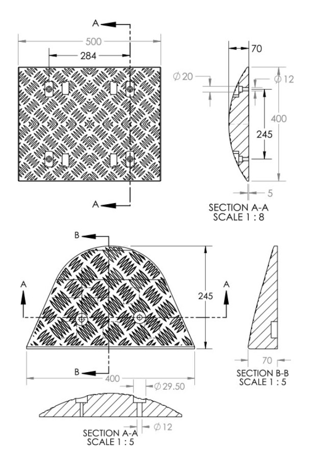 Speed Hump Ramp Parabolic Design