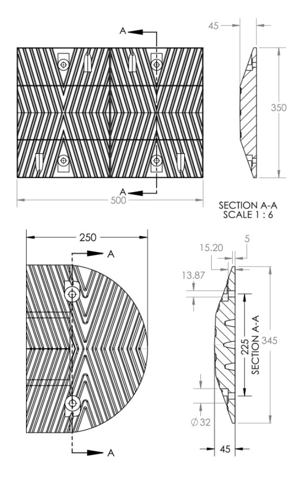 Speed Hump Ramp Trapezium Design