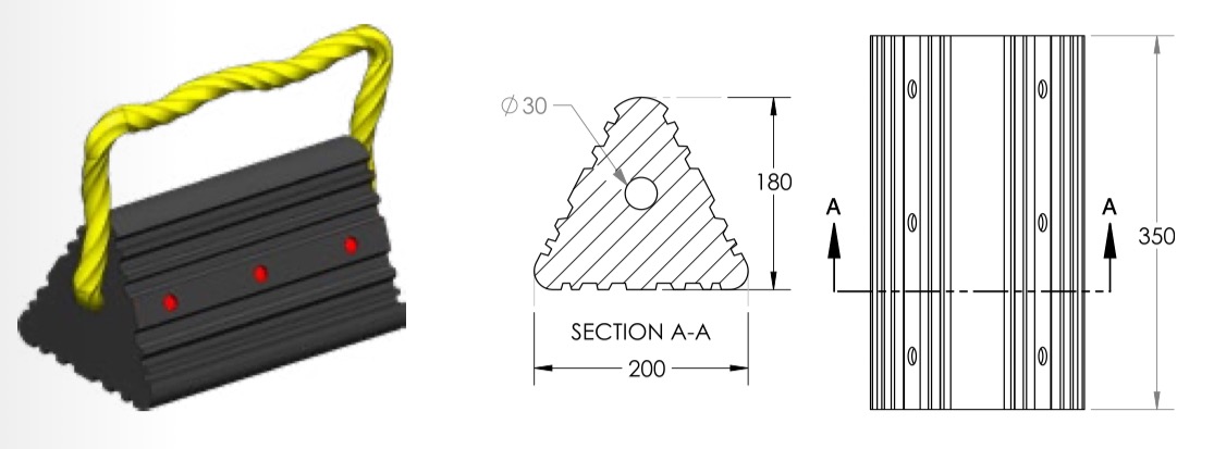 Wheel Chocks Rubber Type 1 Image