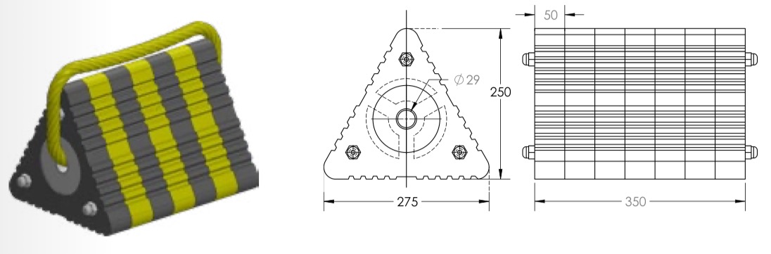 Wheel Chocks Rubber Type 2 Image