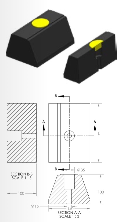 Wheel Stopper Solid Type Image